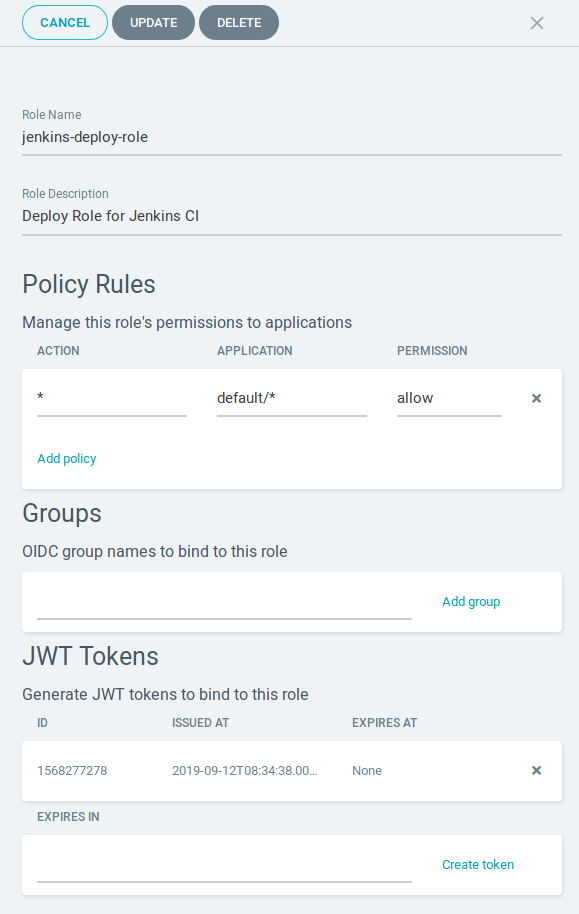 ArgoCD Add Role Jenkins