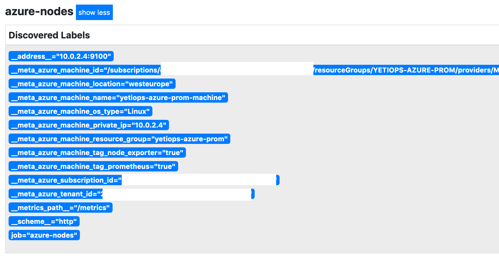Azure Service Discovery - No Public IP