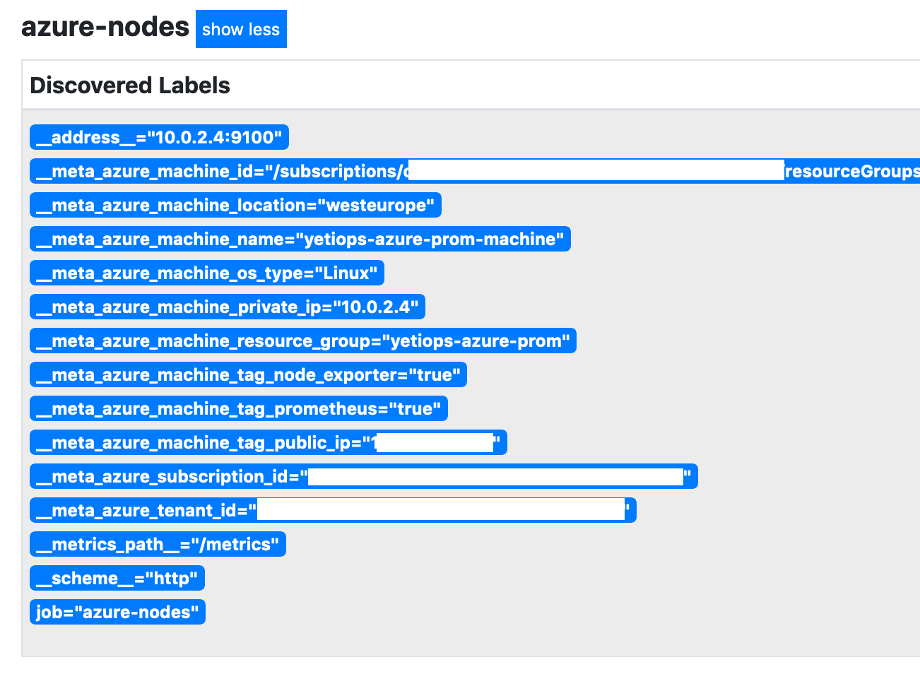 Azure Service Discovery