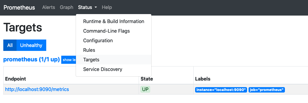Prometheus First Target