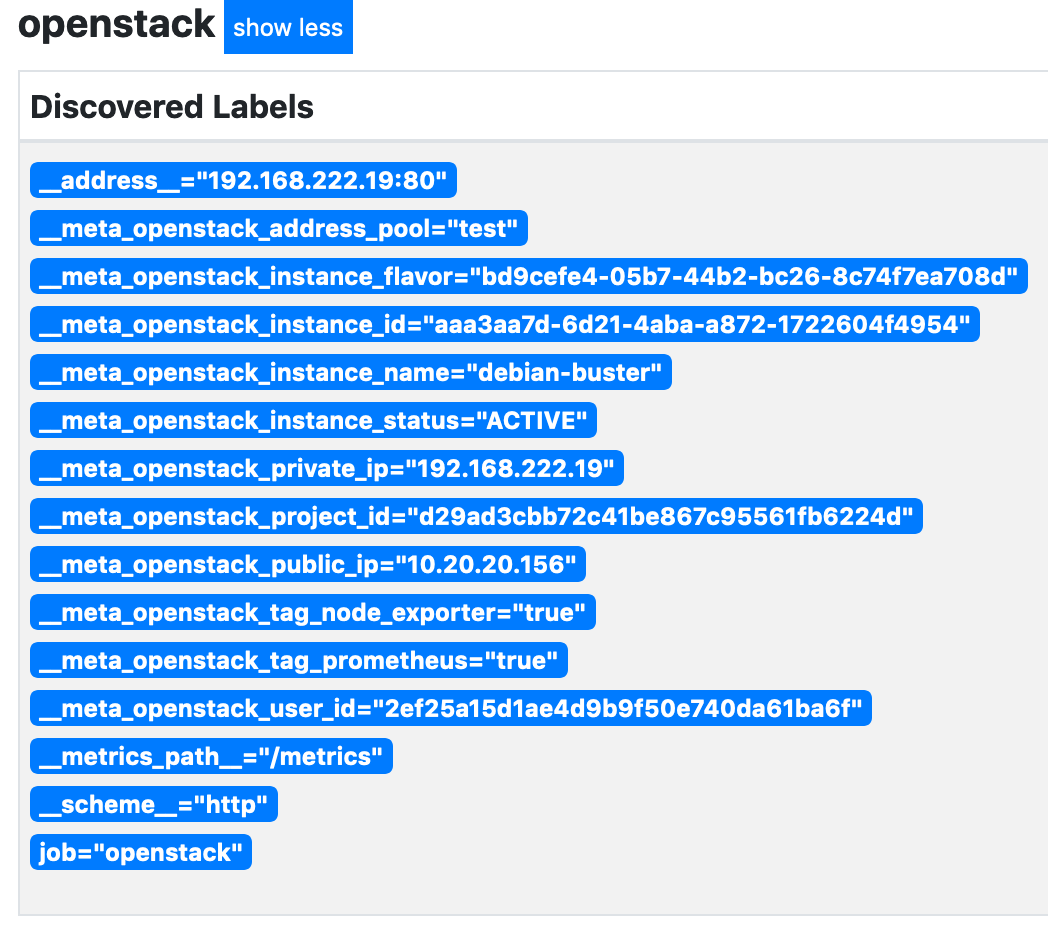 MicroStack Instance metadata