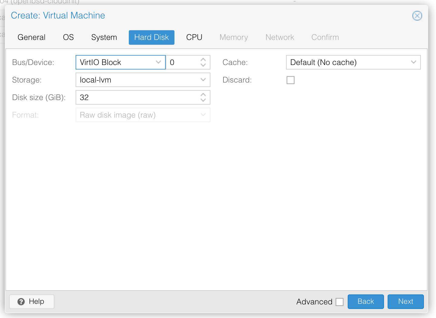 proxmox win create vm disk