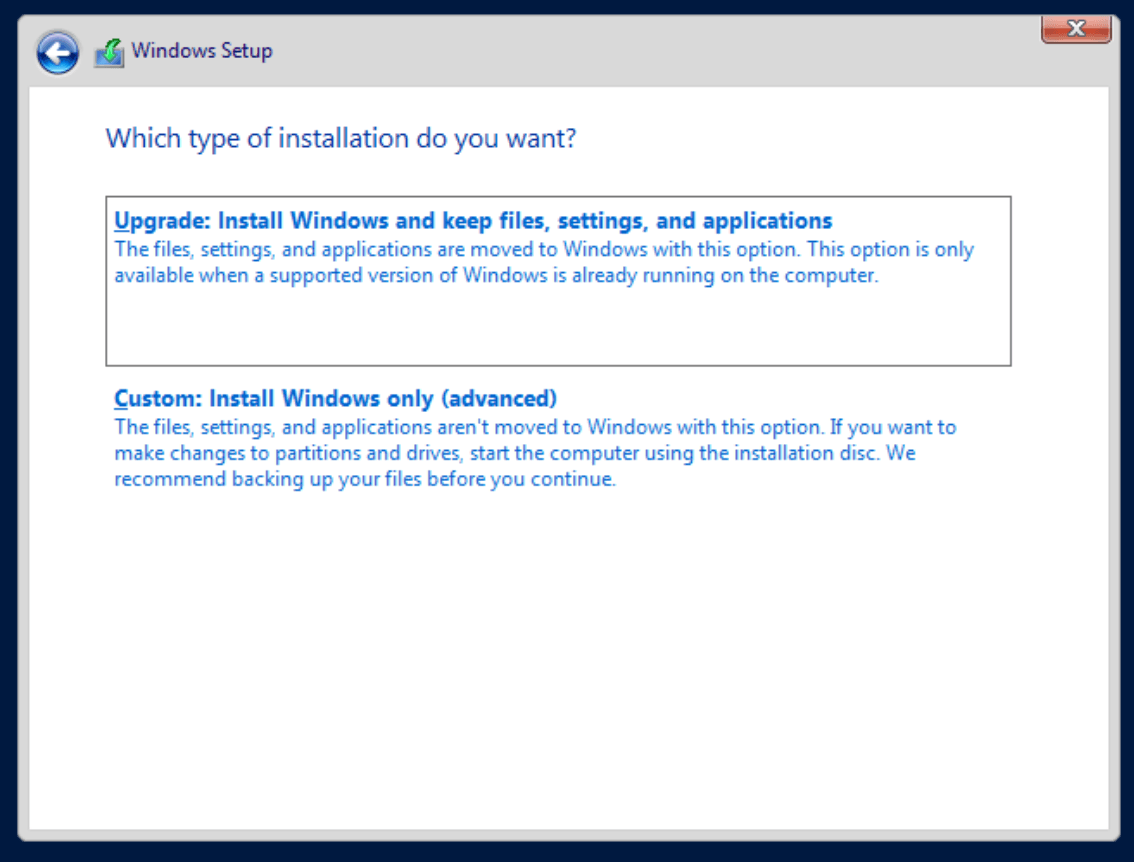 proxmox win install vm custom
